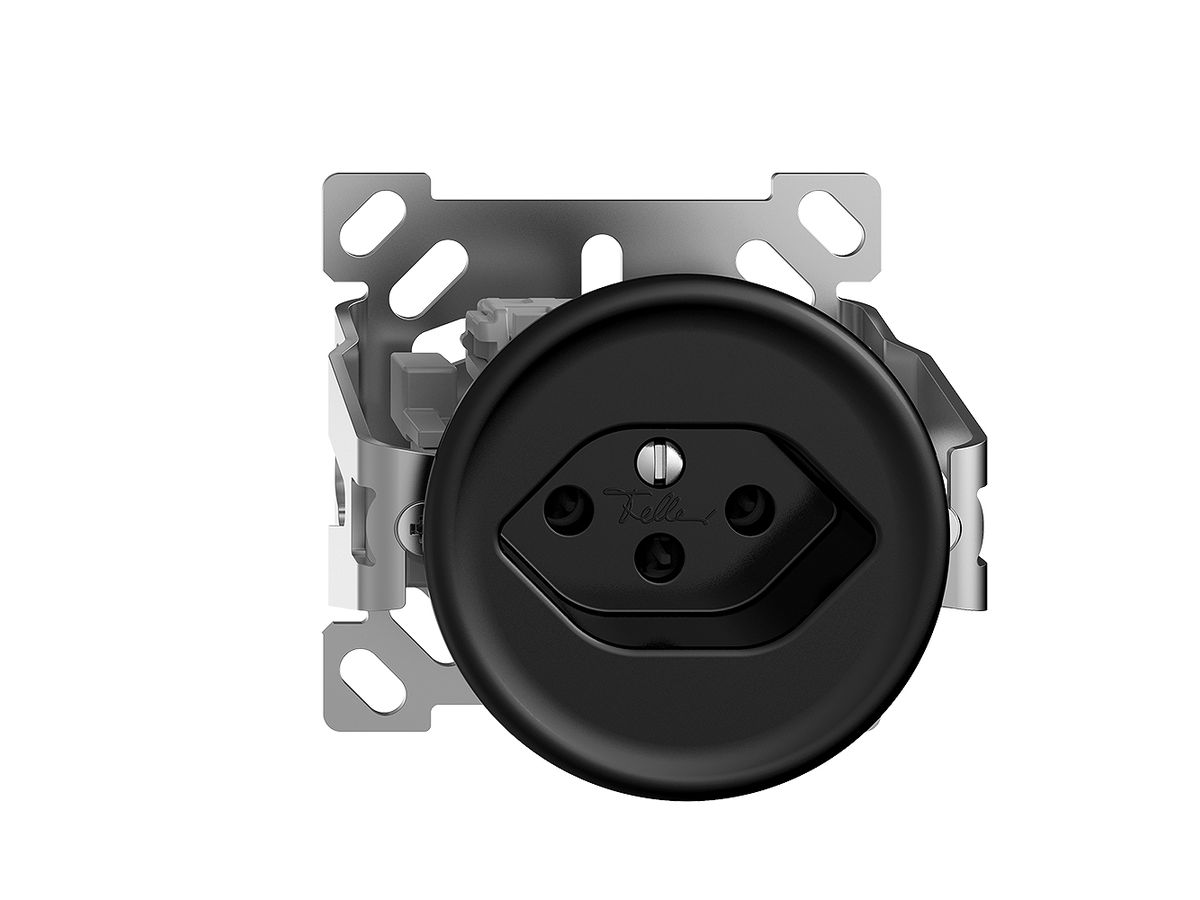 AP-Steckdose STANDARDdue T13 schwarz ohne Kappe