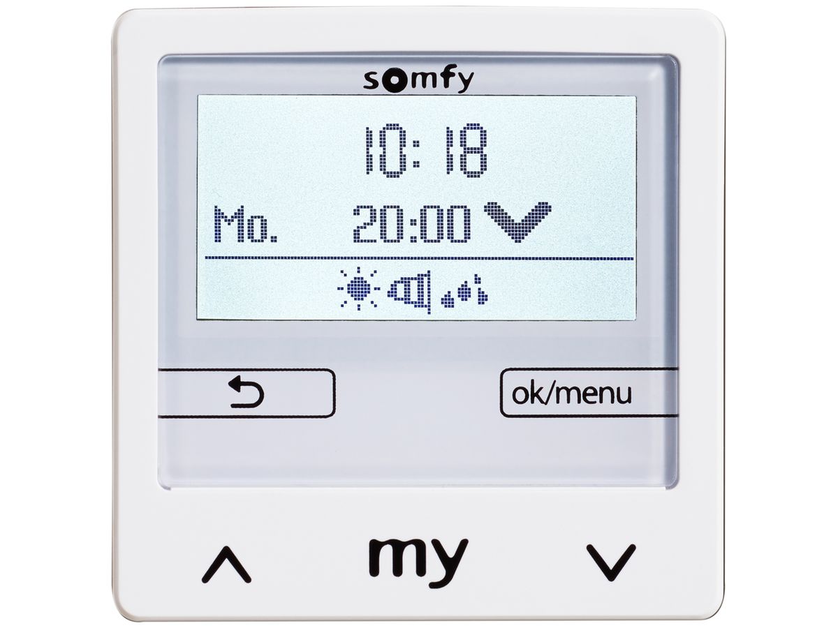 UP-Steuerung Somfy Soliris Smoove Uno, Modul 50×50mm, weiss