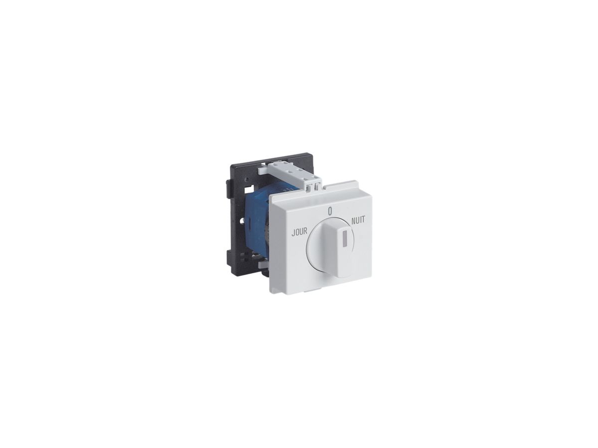 REG-Drehschalter K&N, 20A/690V 2/1L, Griff hgu, "JOUR-0-NUIT"