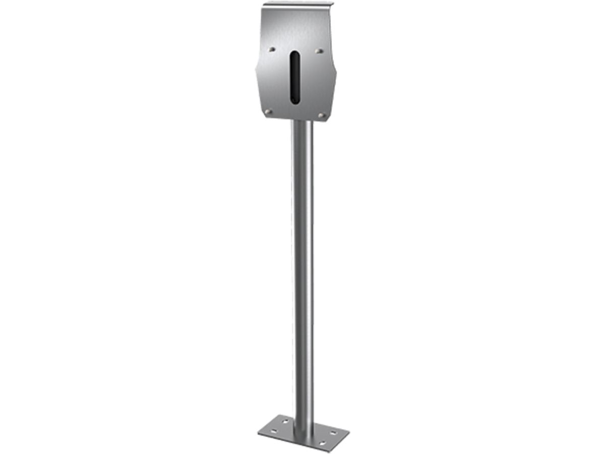 Edelstahlsäule Mennekes für 1×AMTRON® Wallbox, 1231×240×84mm, 7.8kg