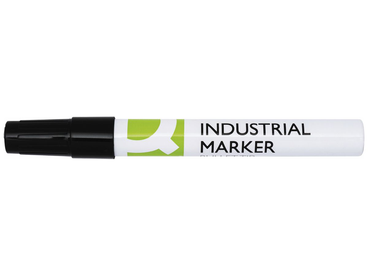 Filzschreiber Q-CONNECT Industrial Marker Rundspitze 2…3mm schwarz