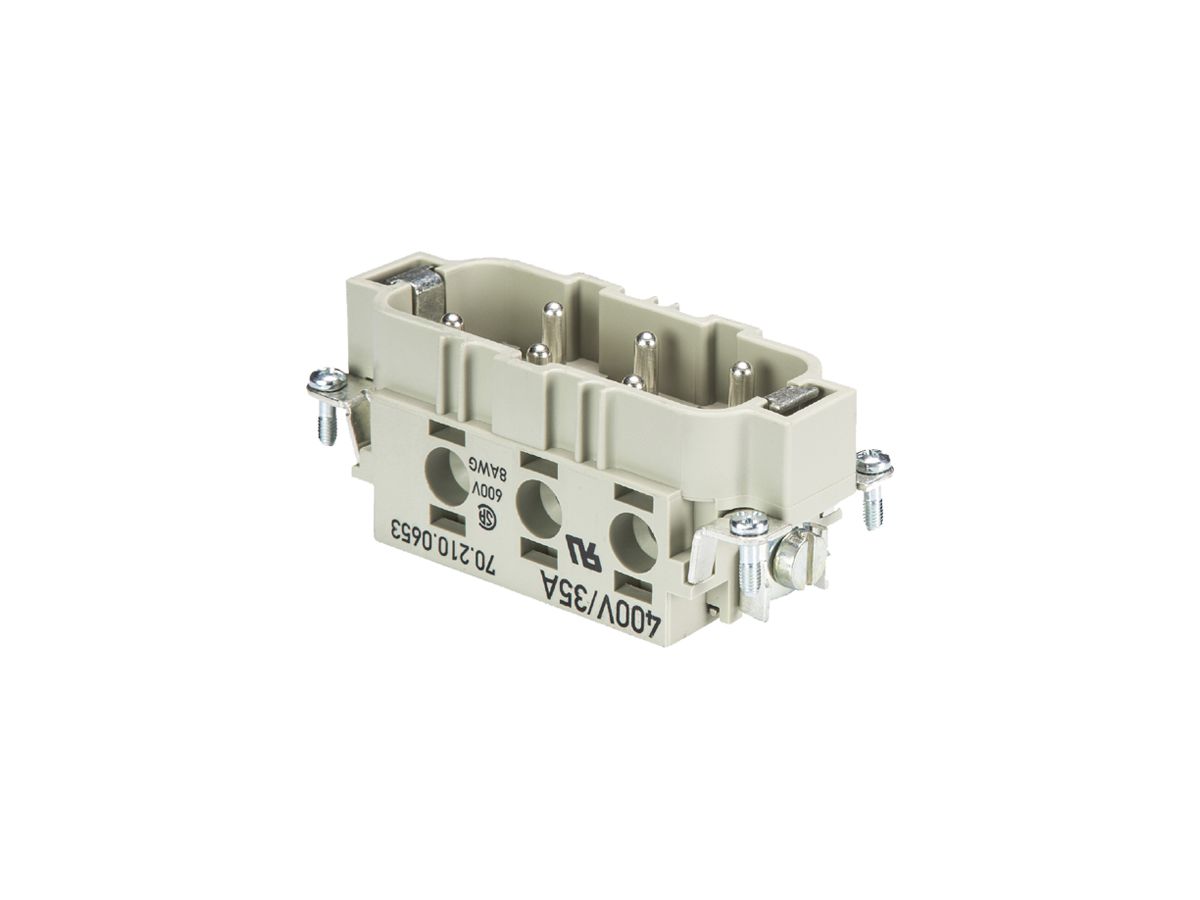 Steckereinsatz Wieland Electric revos POW STS 6 6,0 40 AG 6 35A 400V 2.5…6mm²