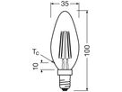 LED-Lampe LEDVANCE CLASSIC B E14 3.8W 806lm 2700K Ø35×100mm B10.5 mattiert