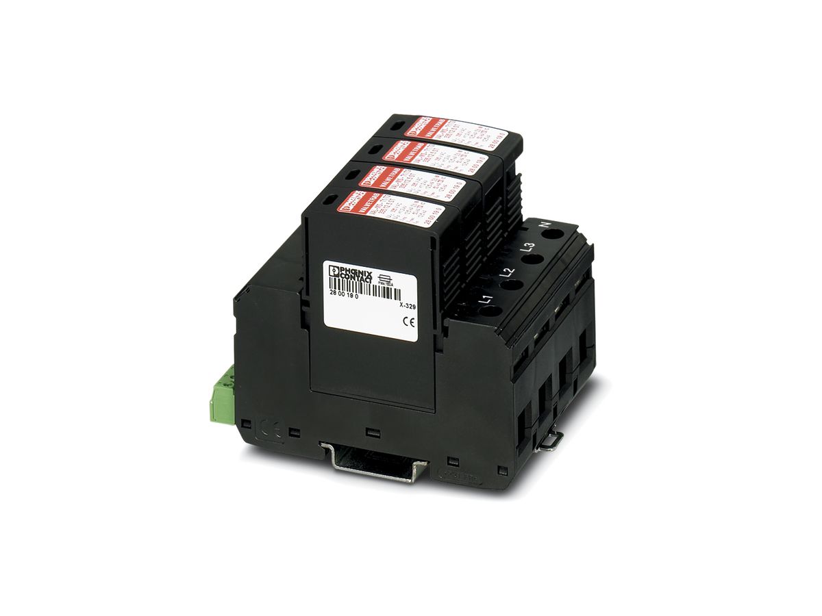 Blitzstromableiter Phoenix Contact 3L/N/PE Typ 1+2 mit Fernmeldekontakt
