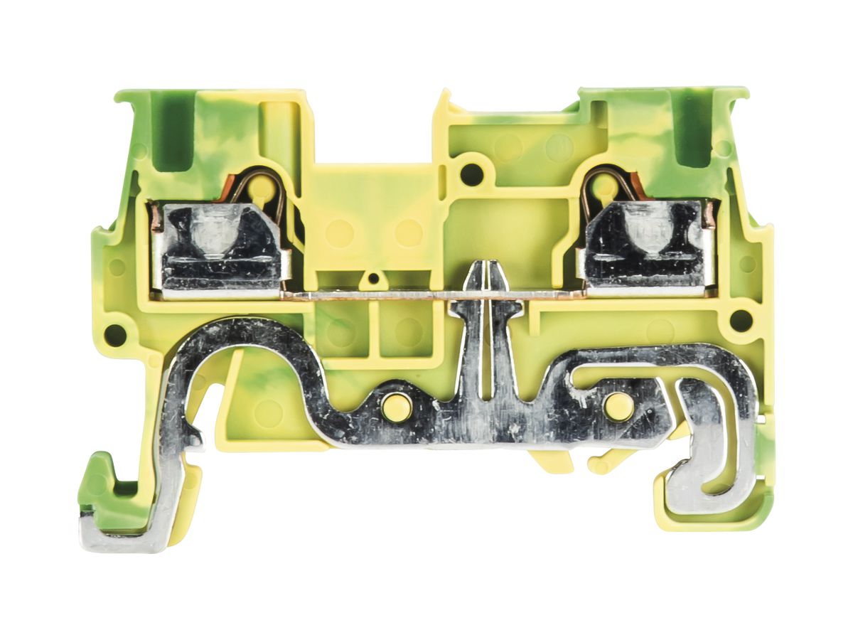 Schutzleiter-Reihenklemme WTP 0.14…1.5mm² 2×Steck.1 Et.Schiene TH35/G32 gn/gb