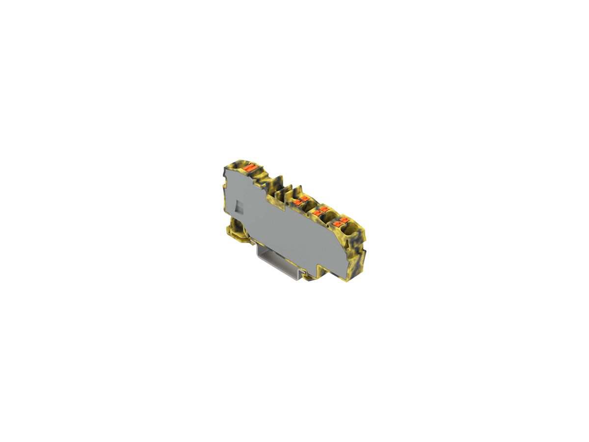 Durchgangsklemme WAGO Contact TOPJOB S 1×6/6×1.5mm² Ex e II dunkelgrau/gelb