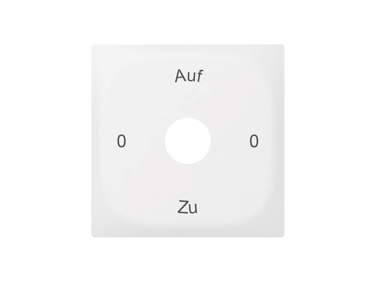 Frontrahmen SIDUS mit Gravur weiss