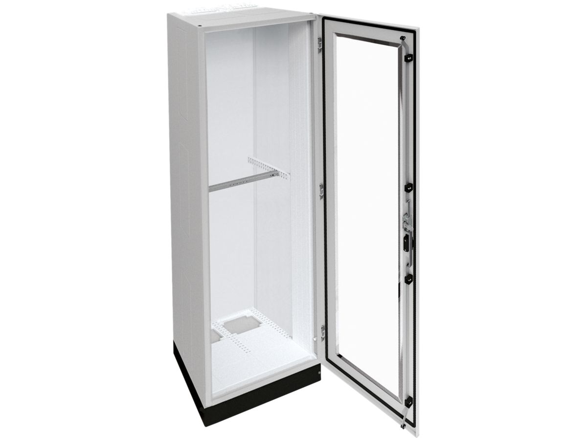 Schrank Hager univers SK II 1850×550×400mm mit Sockel 100mm+Tür transparent IP55