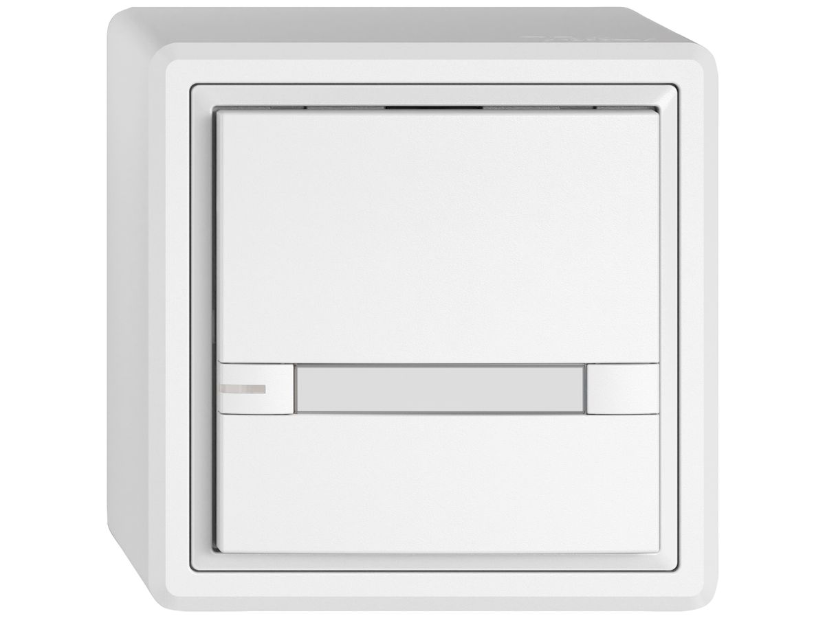 AP-Universaltaster EDIZIO.liv UNI SNAPFIX® m.LED RGB 1× 2-Tbed.Pap.ws