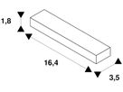 Flex-Verbinder SLV für 1-Phasen Stromschiene, weiss