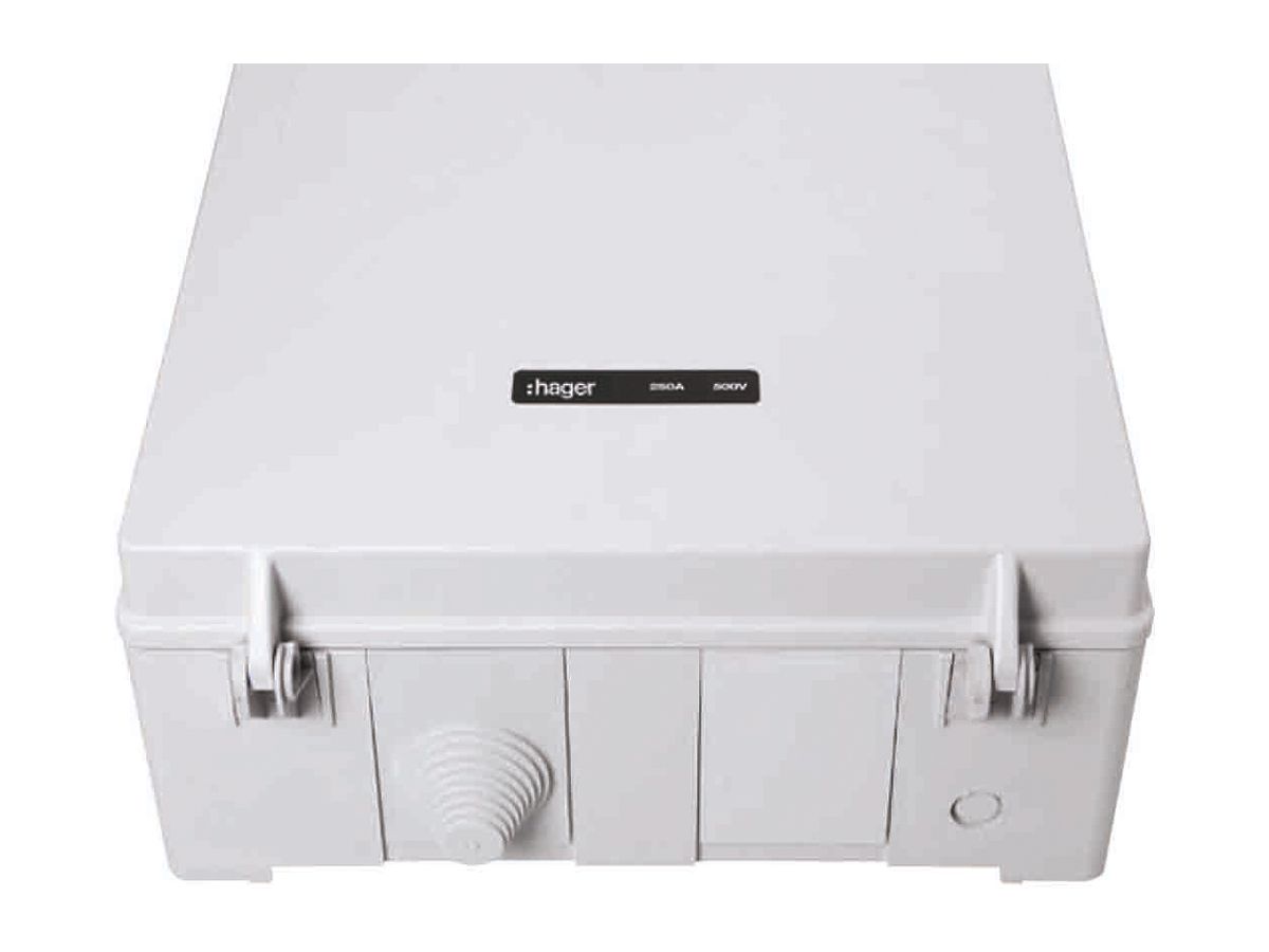Hausanschlusskasten weber.hsa250 250A ein/ab Briden mit AEHSA ein 1×EFZ/ab EF