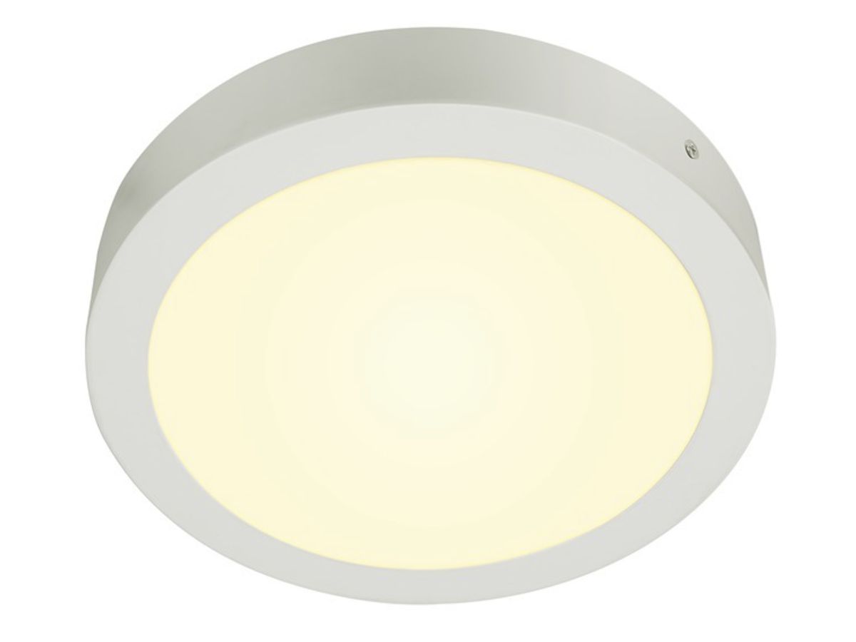 LED-Decken-/Wandleuchte SLV SENSER 24 ROUND 15W 1200lm 3000K Ø215×35mm weiss