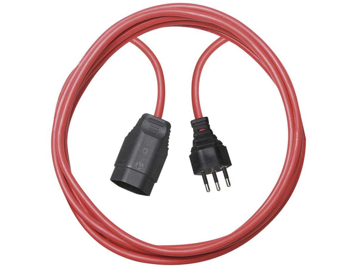 Verlängerungskabel Brennenstuhl PVC 10A 230V 3×1.5mm² T12/T13 5m rt