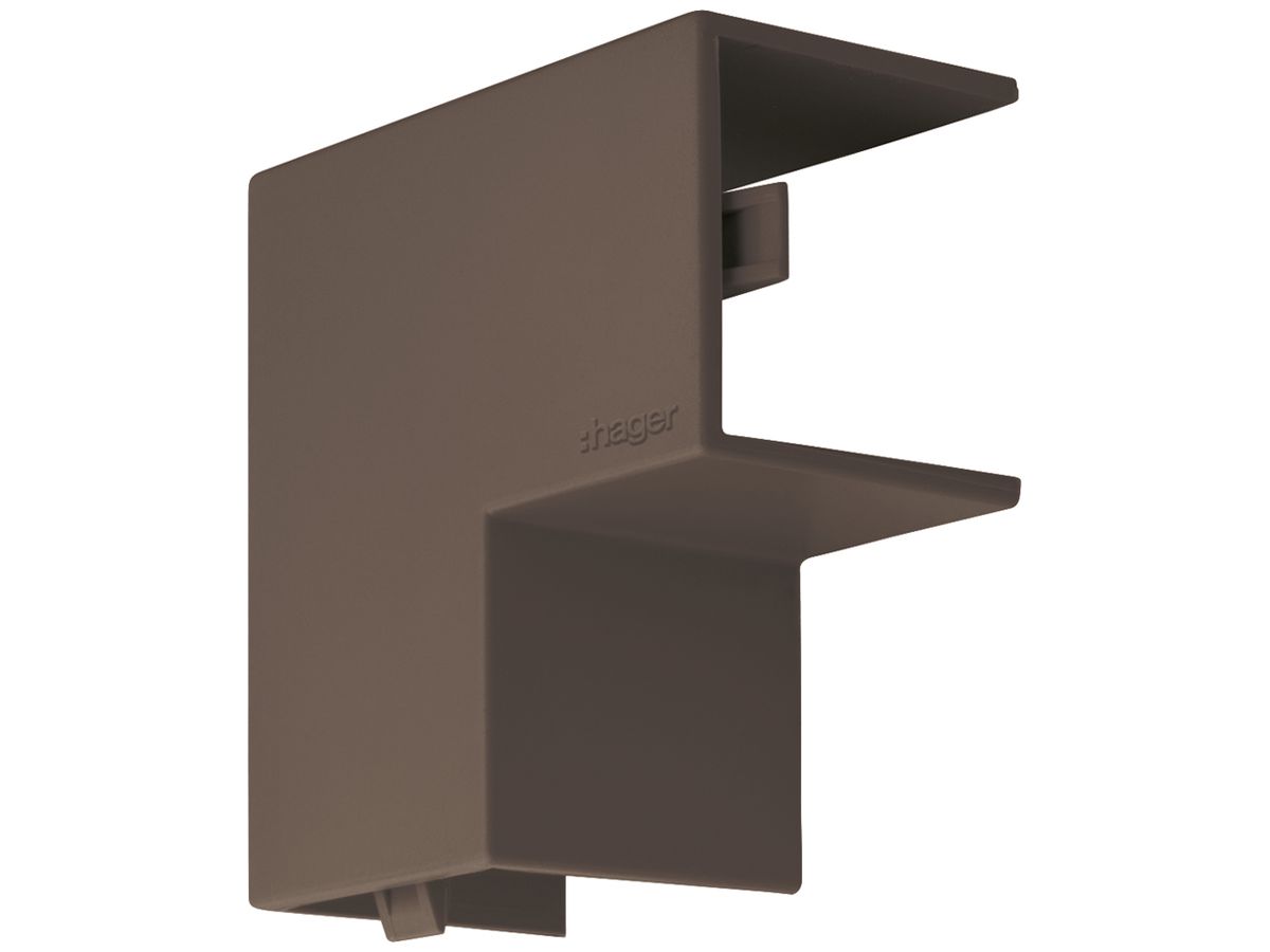 Flachwinkel Hager tehalit.LF 25×25mm braun IP30