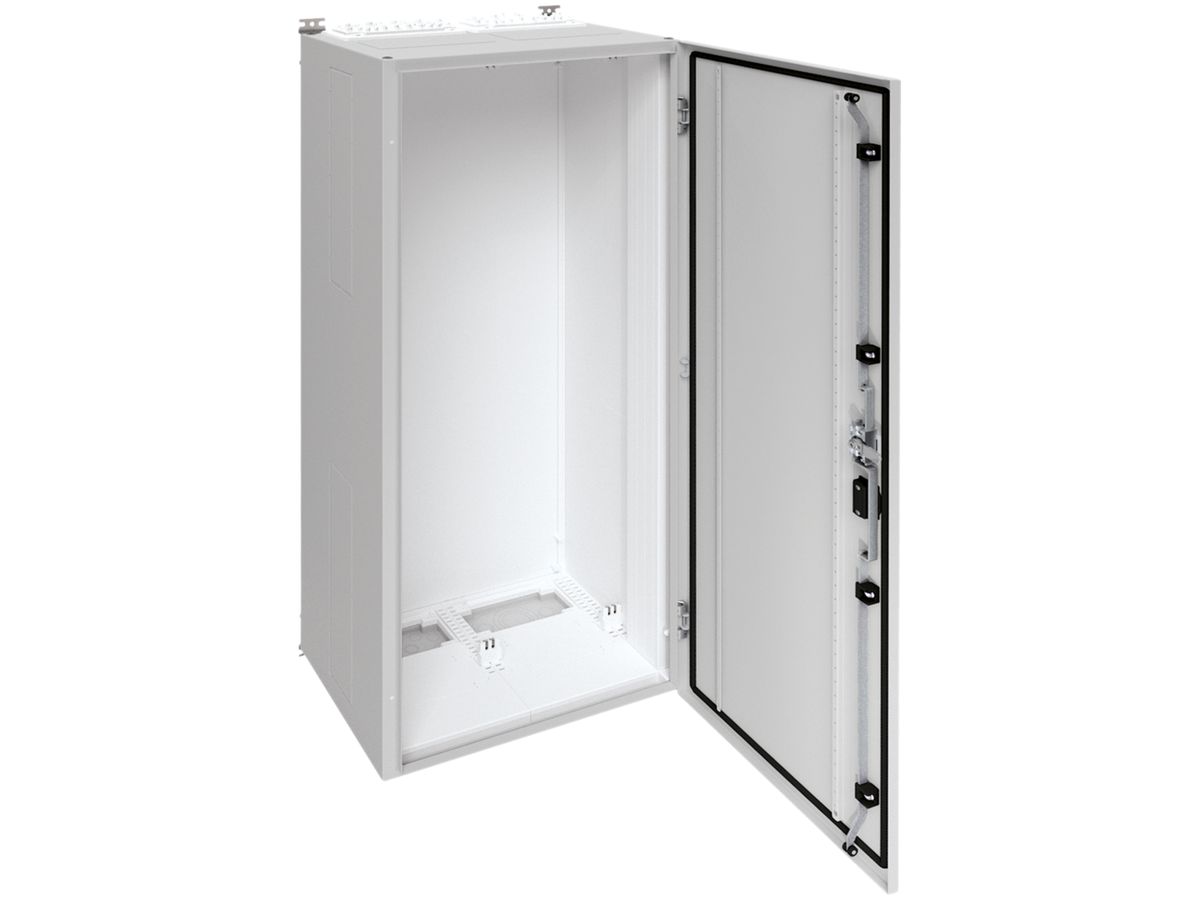 Wandschrank Hager univers mit Volltür SK II IP55 1400×550×400mm RAL 7035