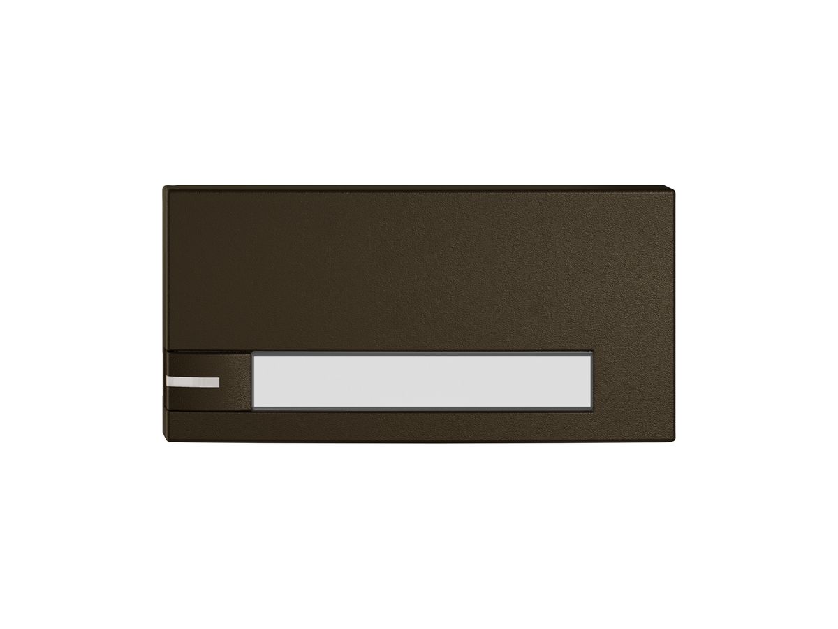 Taste 1/2 EDIZIO.liv SNAPFIX® f.KNX-&UNI m.LED m.Papier 1-Tastenbed.br