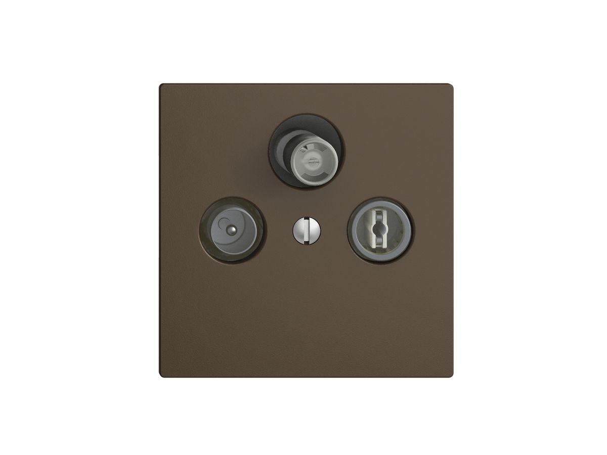 Stichdose SAT/TV DB52 EDIZIOdue coffee mit IEC/F-Anschluss