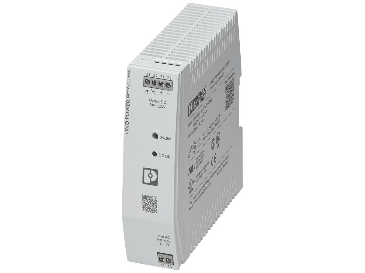 Schaltnetzteil PX UNO2-PS/1AC/24DC/120W 1L OUT 24VDC/5A