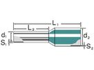 Aderendhülse Weidmüller H isoliert 4mm² 10mm grau DIN