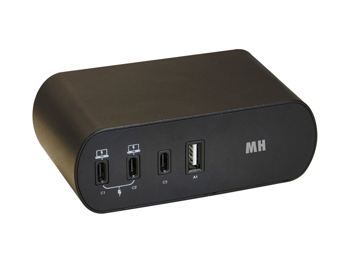Mehrfachstecker MH Office Line 2×T13 2×USB-C 65W 1×USB-C 1×USB-A 17W 2m