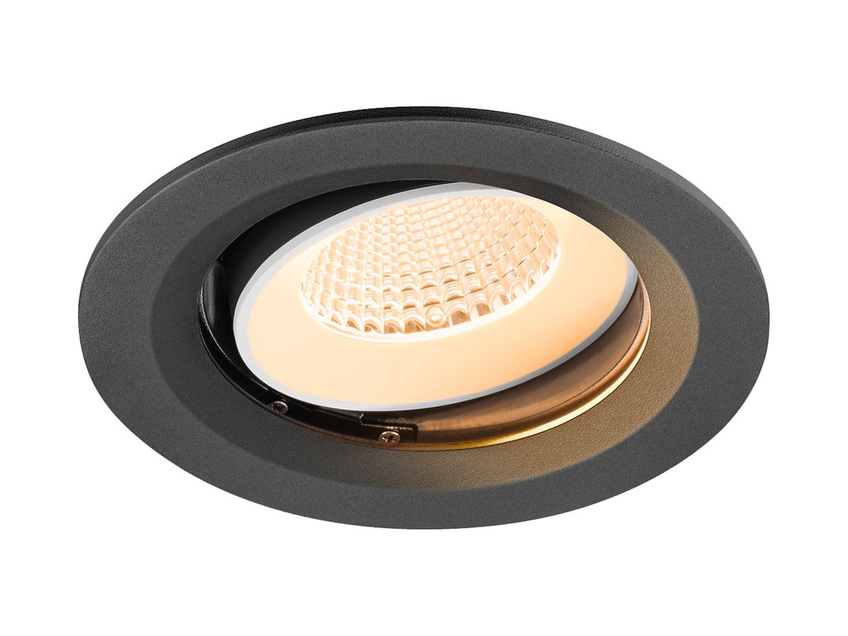 EB-LED-Spot SLV NUMINOS MOVE M 12W 1700lm 2700K MB DALI DIM Ø135×80mm sz/ws