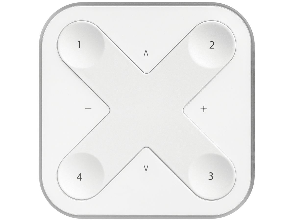 Wandsender Tridonic basicDIM RF BT/BLE 90×90×12mm weiss