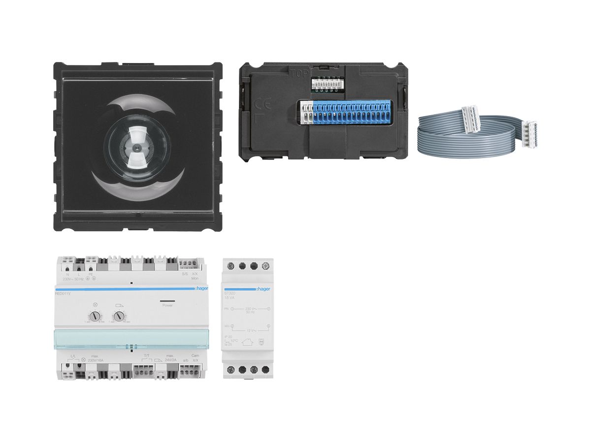 Video-Kit Hager REK302X 2-Draht für Briefkasten