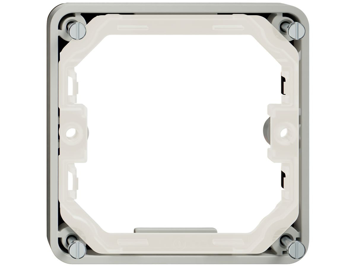 Aufsatzrahmen Feller NEVO SNAPFIX® 87×87×8.5mm grau