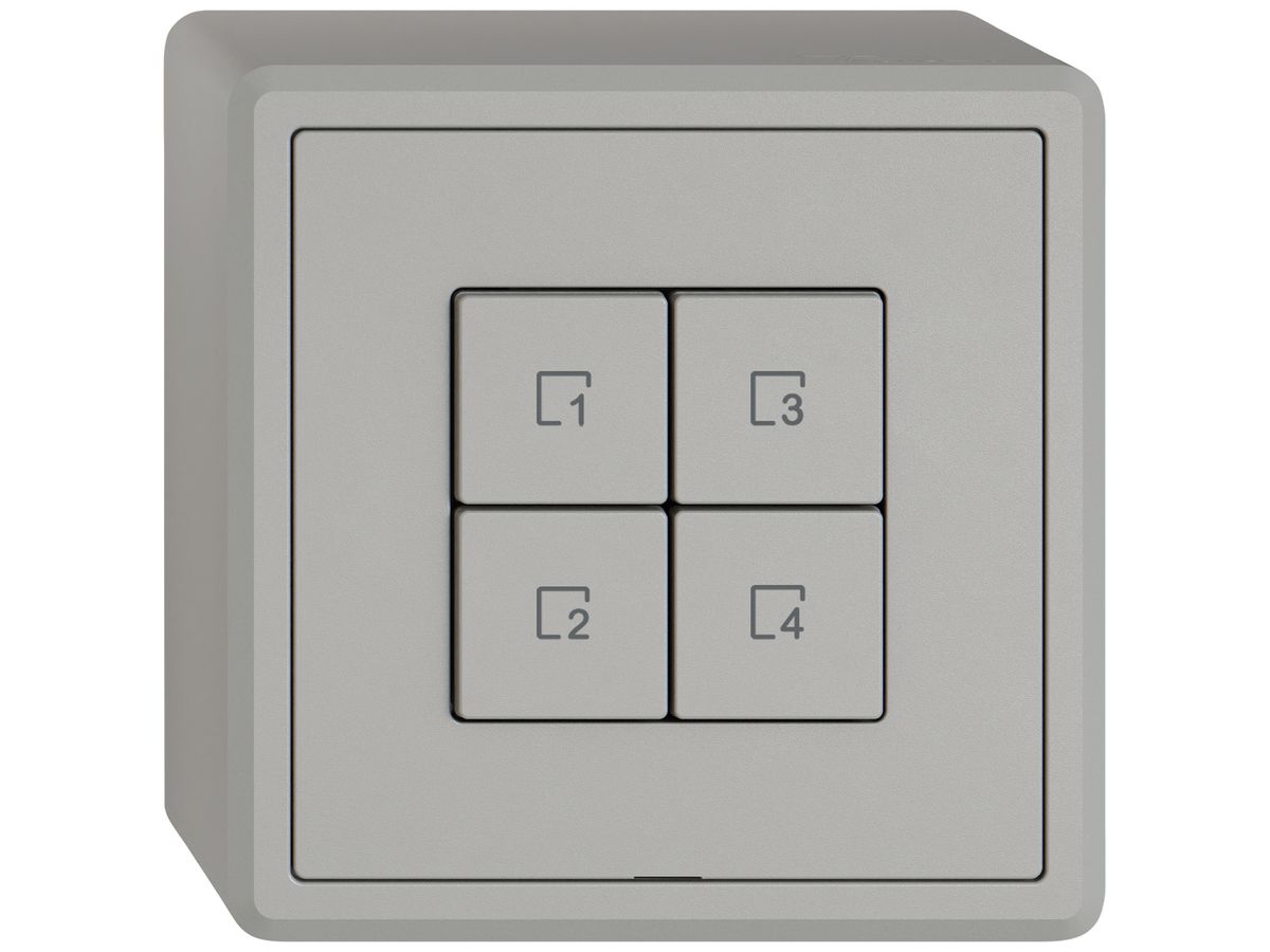 AP-Szenentaster EDIZIO.liv Wiser SNAPFIX® 4 Szenen 4 Tasten WLAN hgu