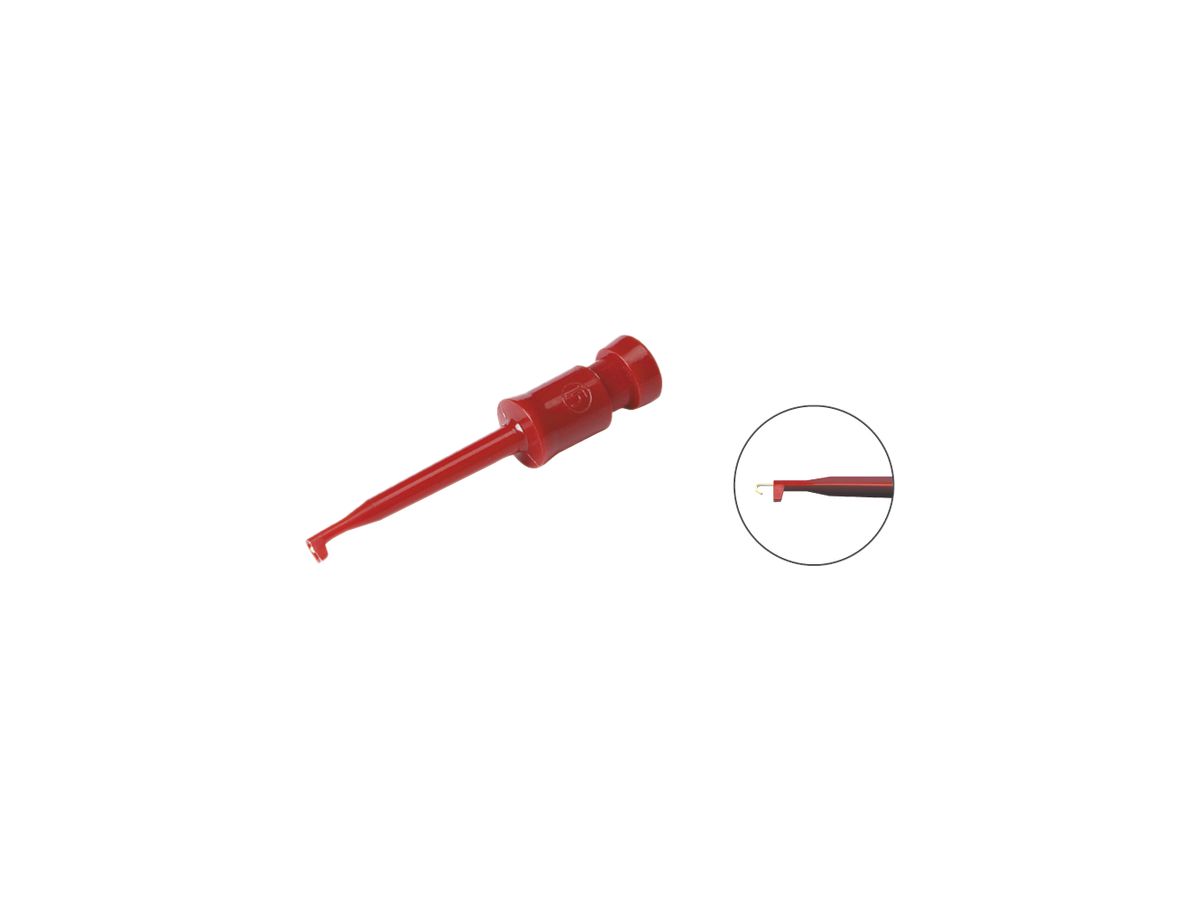 Miniatur-Klemmprüfspit.KLEPS 2 0.64mm, rot