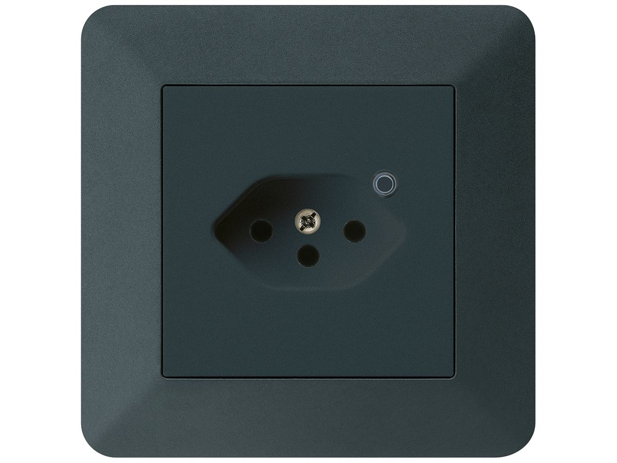 UP-Steckdose Hager kallysto.trend 1×T13 beleuchtet C schwarz