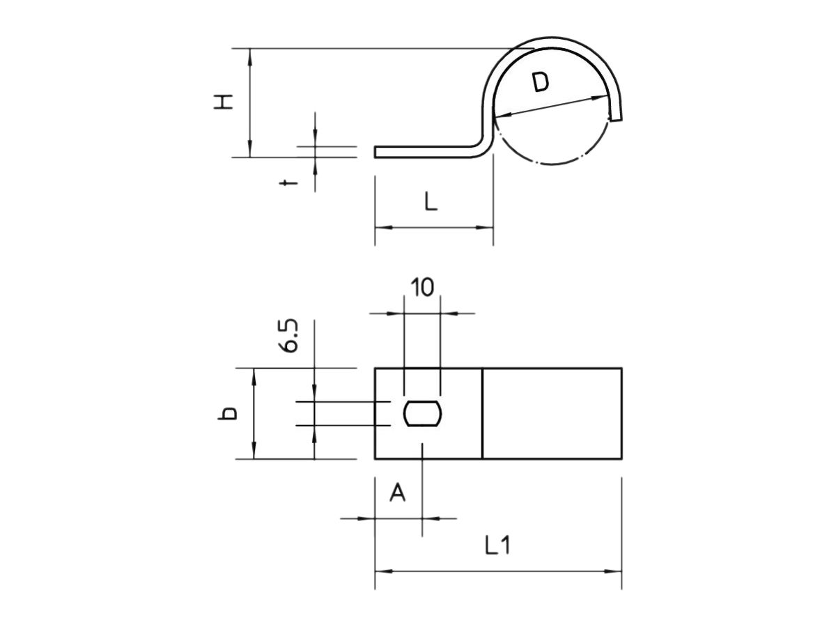 Schlitzbandbride Bettermann zu ER 11mm