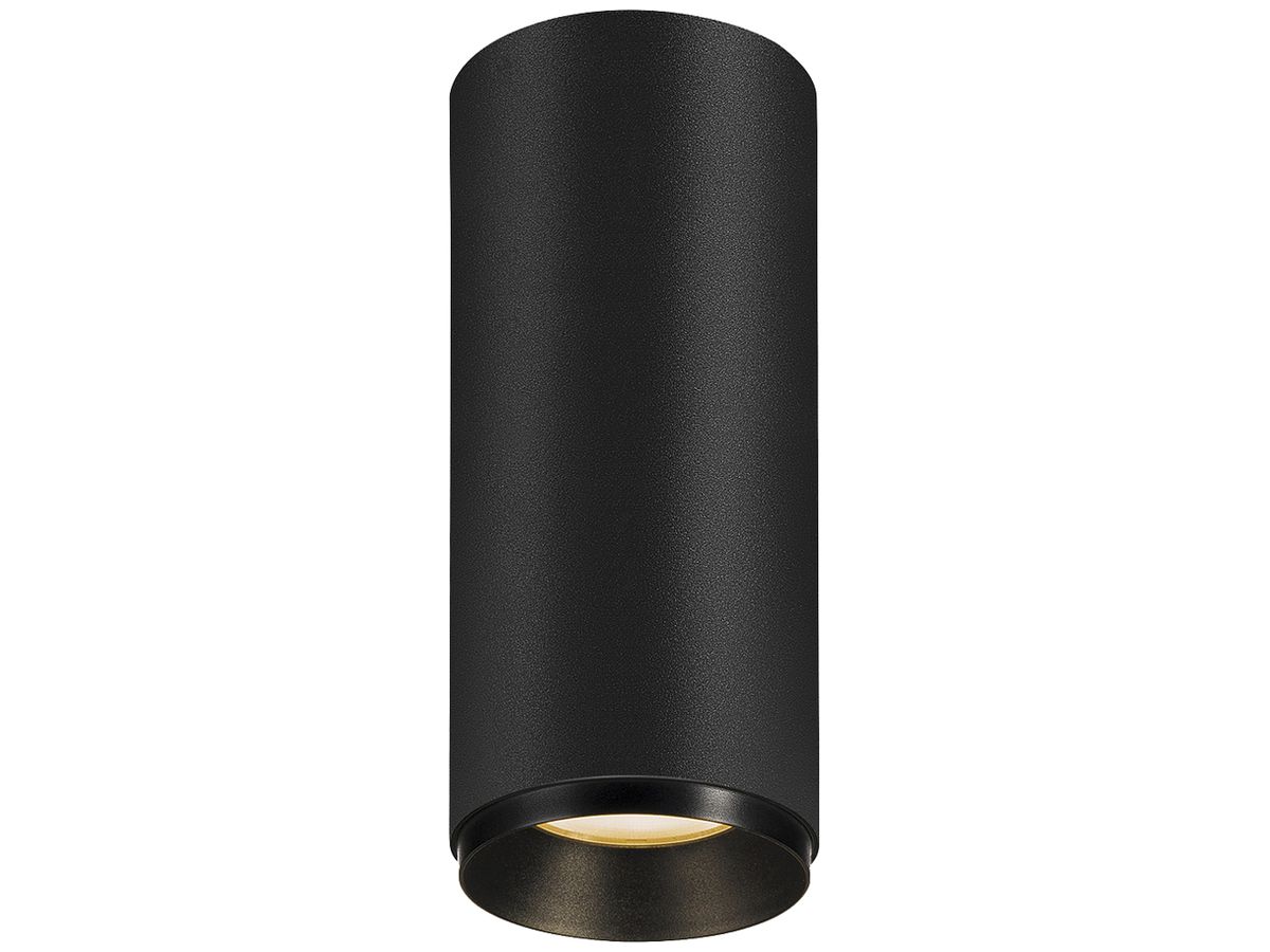 LED-Deckenleuchte SLV NUMINOS S PHASE 11W 985lm 2700K 24° Ø65×162mm schwarz