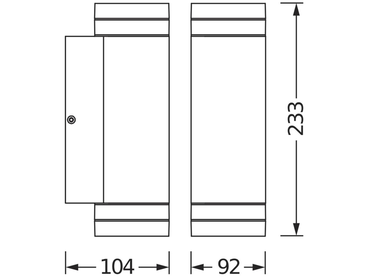 Wandleuchte LDV ENDURA CLASSIC BEAM GAP UPDOWN GU10 Aluminium anthrazit