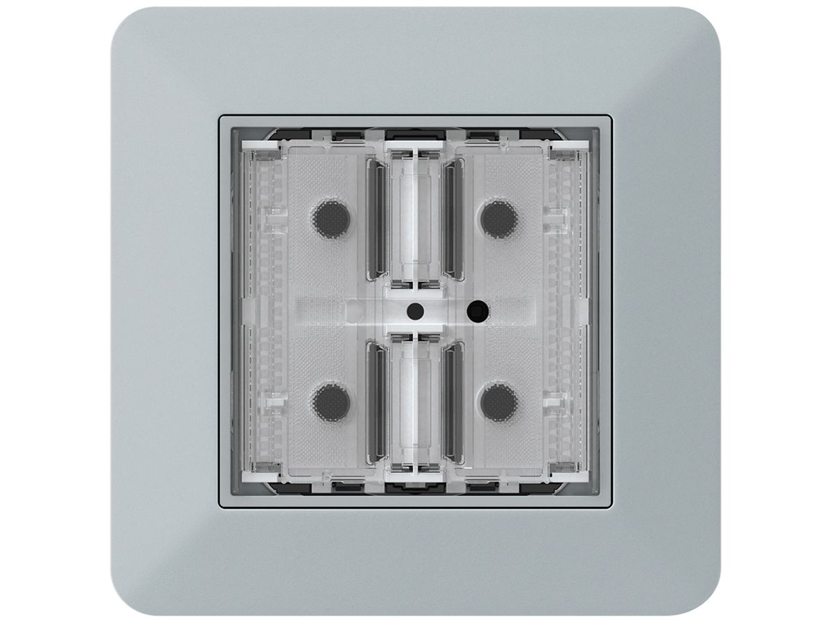 UP-Taster KNX KTR f.2×Tasten 4×Betätigungspunkte LED grau