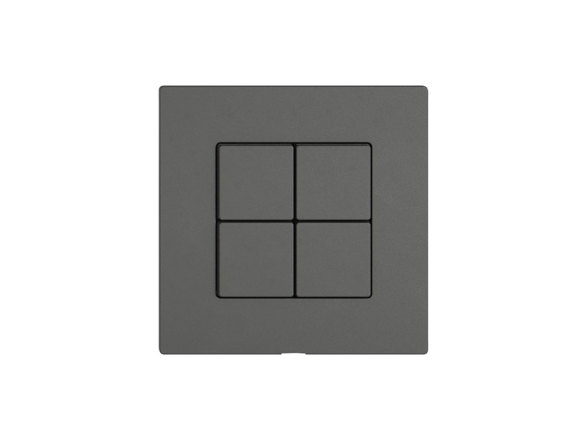 Abdeckset EDIZIO.liv KNX/Wiser SNAPFIX® Schalter/Taster f.4 Tasten dgu
