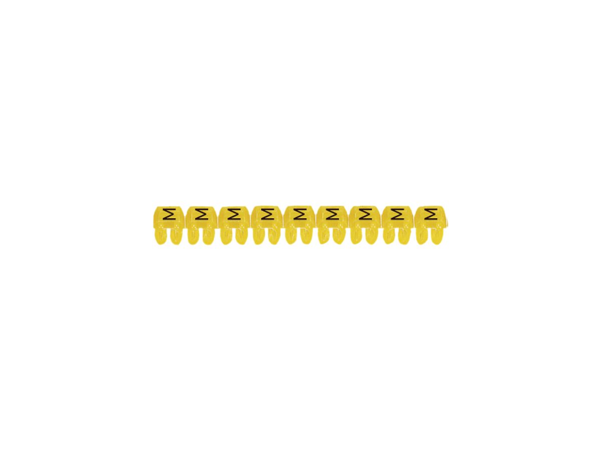 Kennzeichnungsring Legrand CAB 3, für 0.5…1.5mm² Aufdruck: 'M', gelb