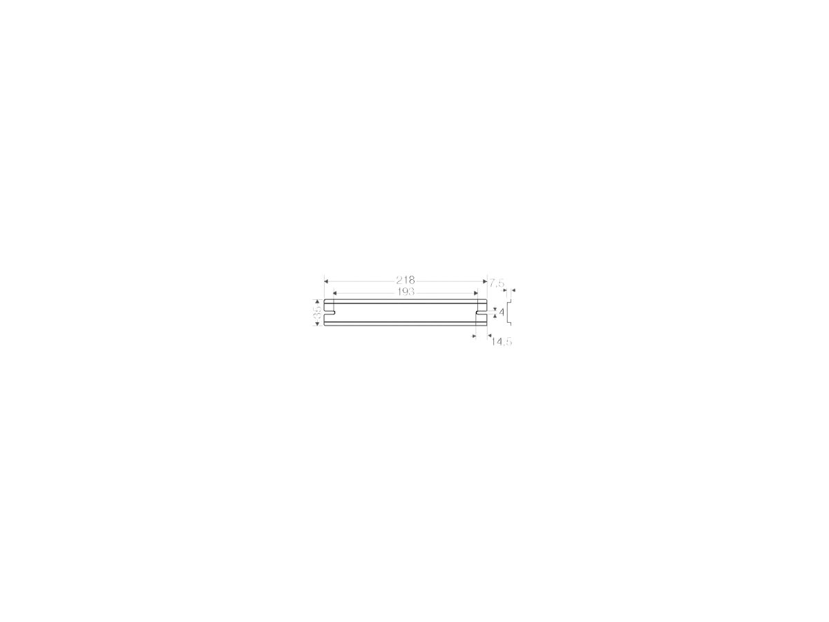 Tragschiene Hensel für KF 25 218mm