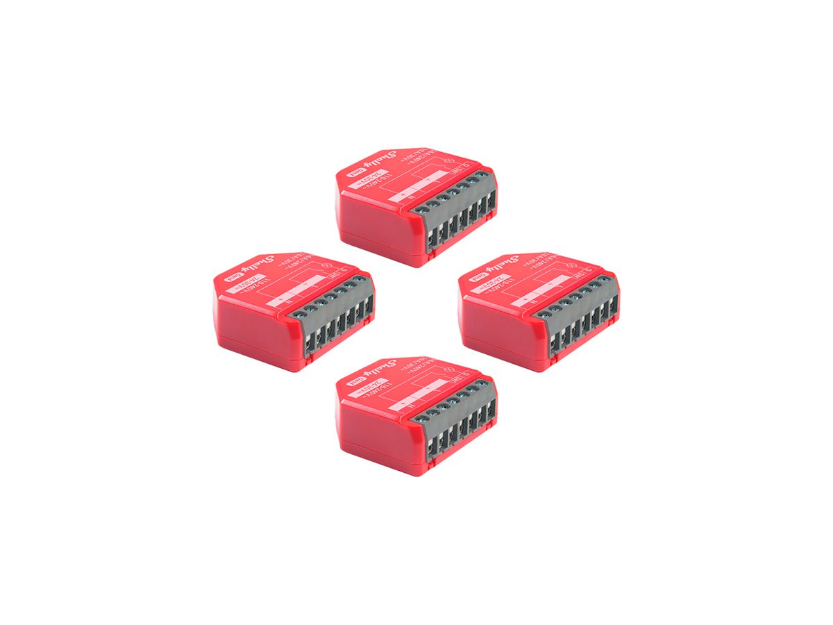 EB-RF-Schaltaktor Shelly 1PM Gen4 Zigbee/Bt/Wi-Fi 1-Kan 110…240V 4Stk