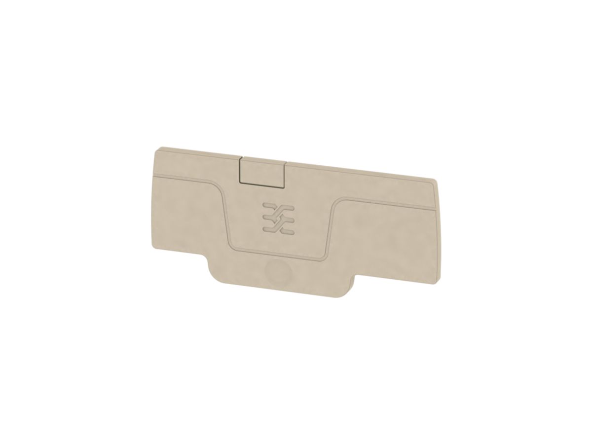 Abschlussplatte Weidmüller A-Reihe AEP 3C 1.5 59.61×2.1mm, beige