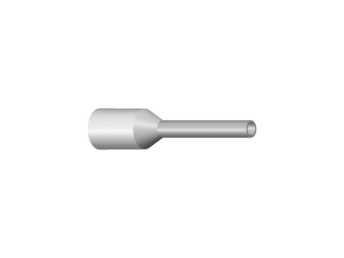 Aderendhülse Typ B isoliert 0.5mm²/8mm weiss