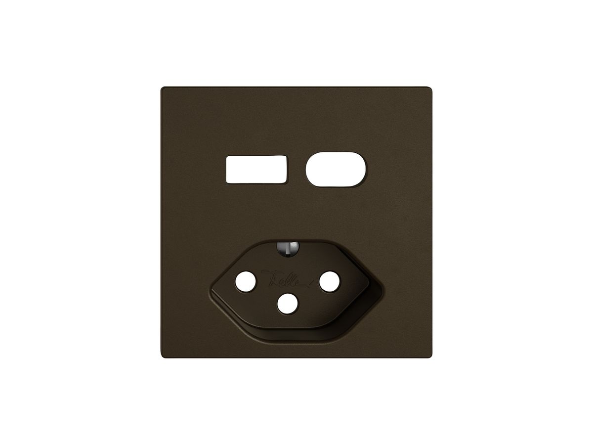 Montageset EDIZIO.liv SNAPFIX® für Kombination USB A+C/Steckdose T13 br