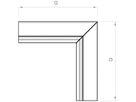 Inneneck Bettermann LKM 60×100mm reinweiss verzinkt/kunststoffbeschichtet