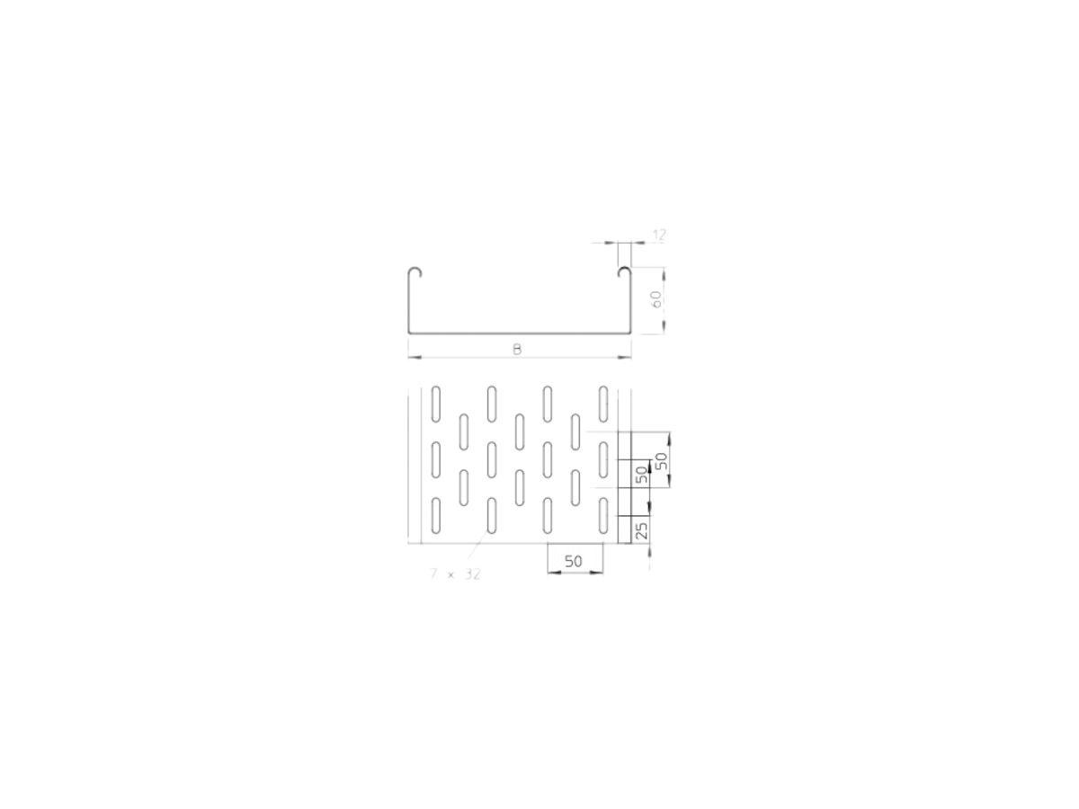 Kabelkanal Bettermann MKS 60×600mm L=3m verzinkt