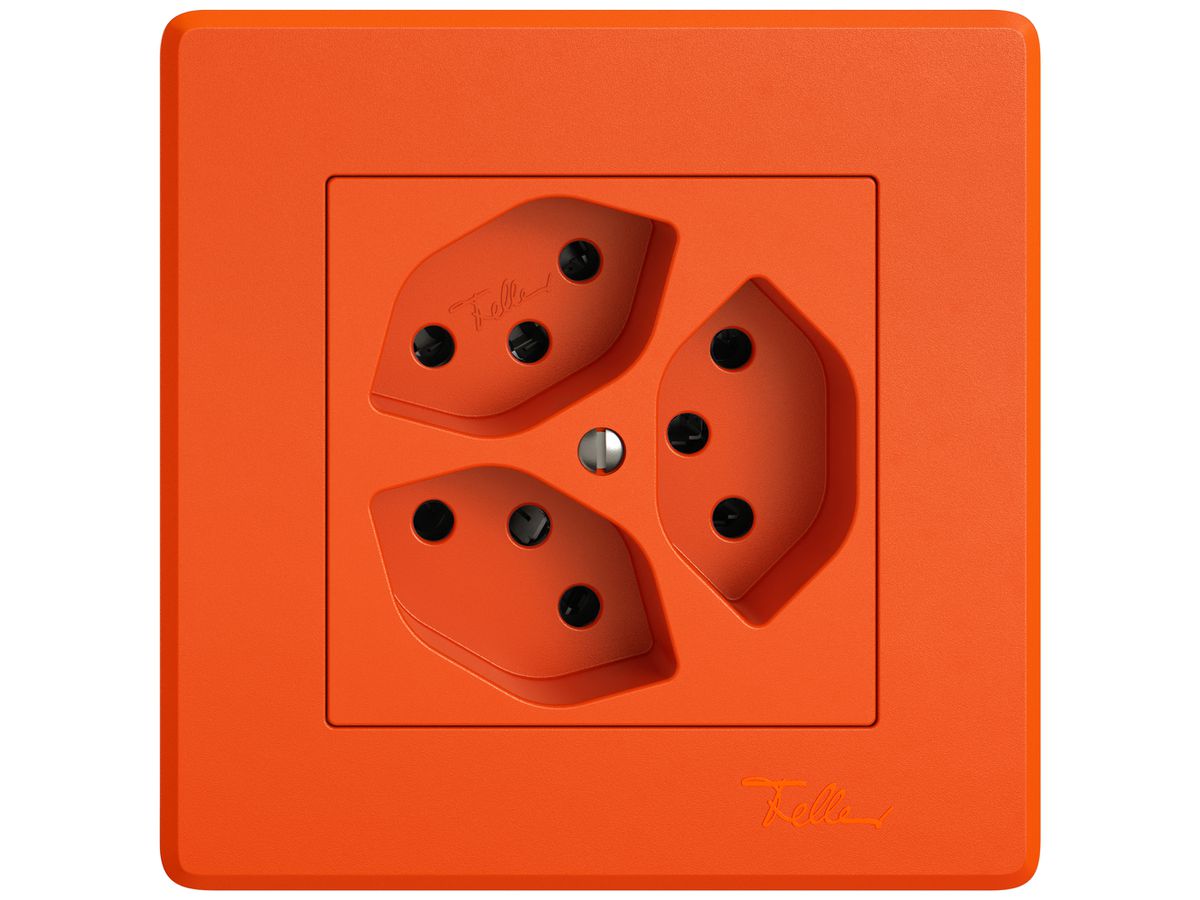 UP-Steckdose EDIZIO.liv SNAPFIX® 3×T13 3×S or