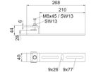 Befestigungsklammer Bettermann BFK W 200 A2 rost- und säurebeständiger Stahl