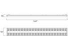 LED-Deckenleuchte Sylvania RANA NEO 2L 74W 8800lm 3000K IP20 weiss