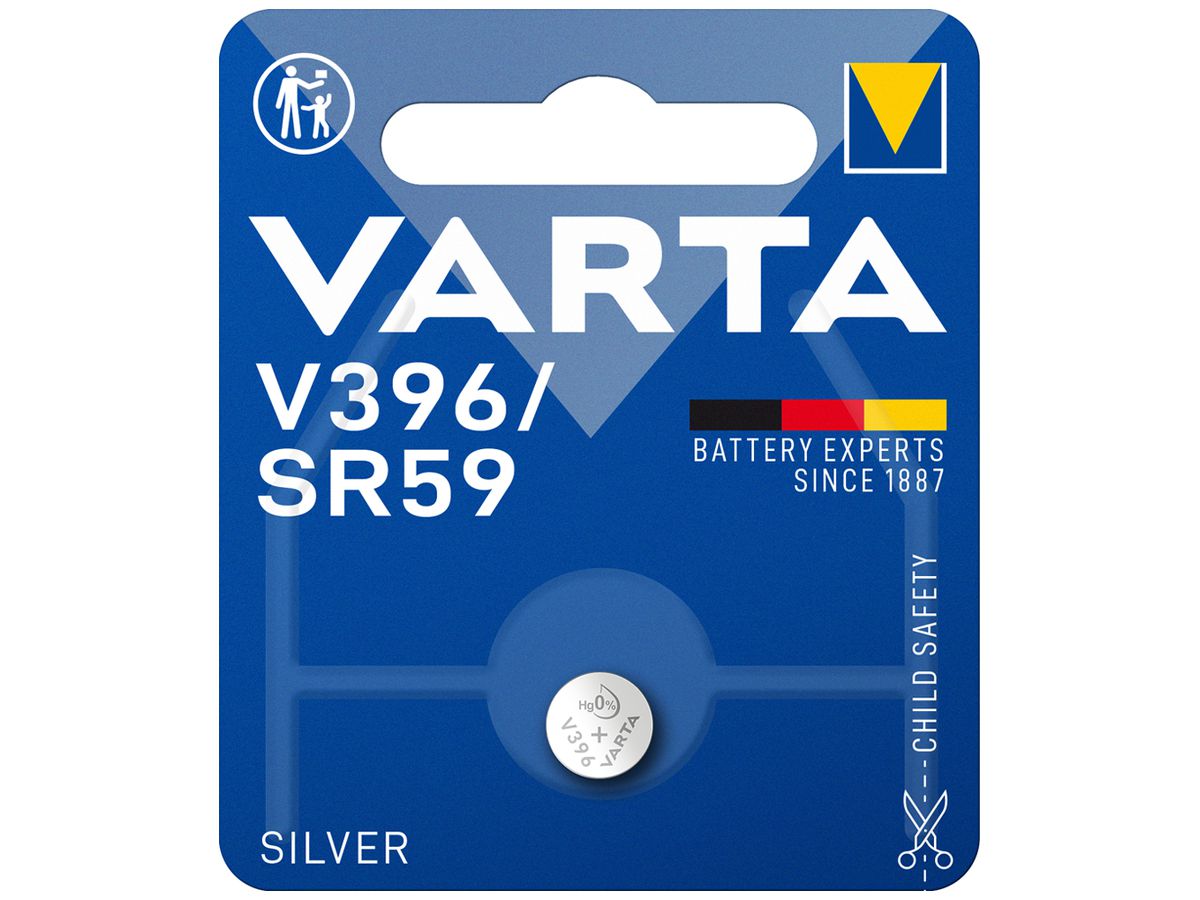 Knopfzelle Silberoxyd VARTA V396/SR59, 1.55V, Blister à 1 Stück