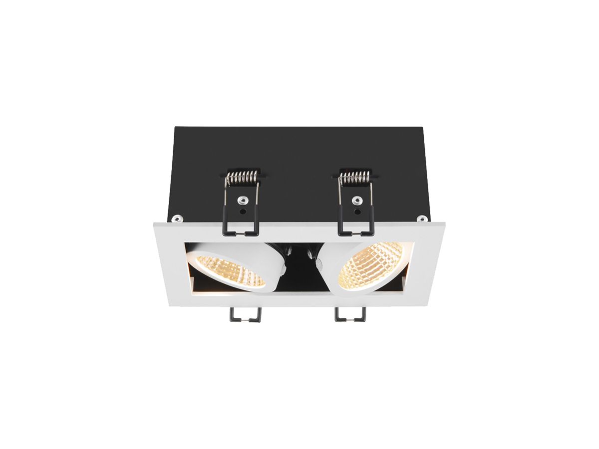 LED-Downlight SLV KADUX Double 14W 1550lm 3000K 38° DIM 150×90mm weiss