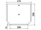 Deckel BET RTD zu T-Stück 300mm Edelstahl A2 blank